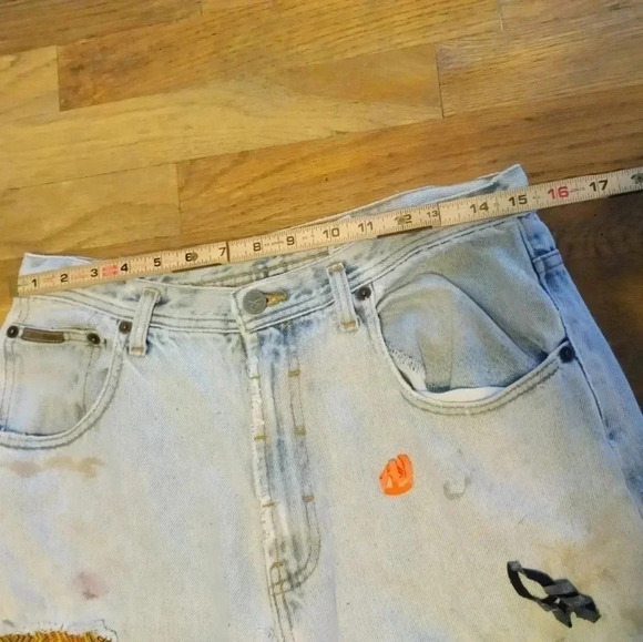 Hippie Bell Bottom Flare Jeans 31x30 Calvin Klein - Picture 3 of 15